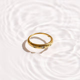 Starburst Crystal Band Ring