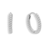 Chunky Twist Hoop Earrings